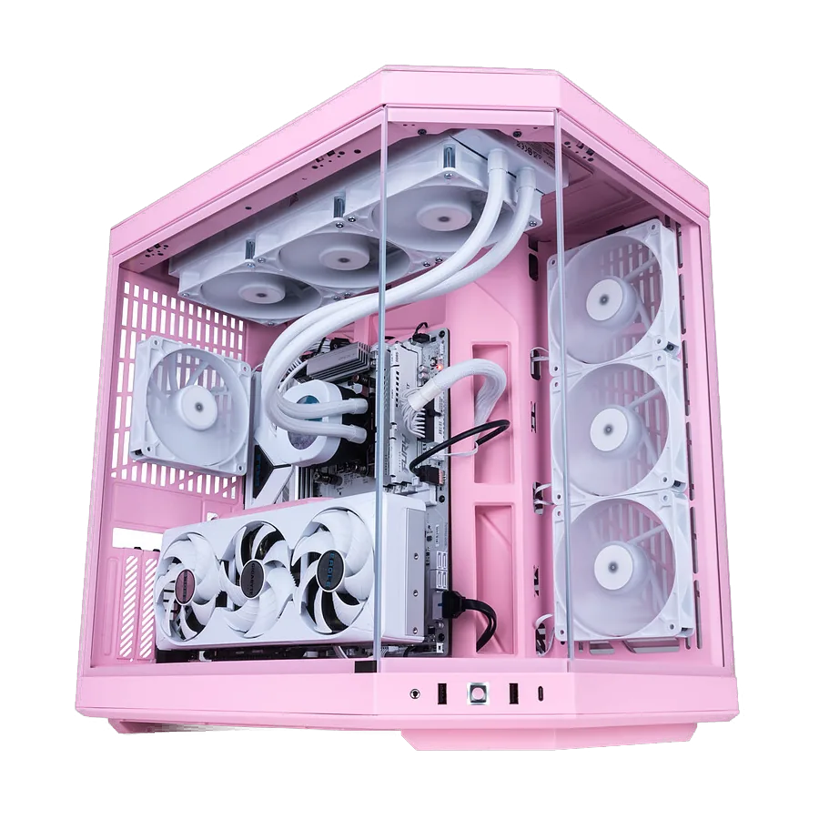 PC Gamer Sakura rose assemblé sur mesure à Annemasse – Ryzen 7 9800X3D et RTX 5070 Ti